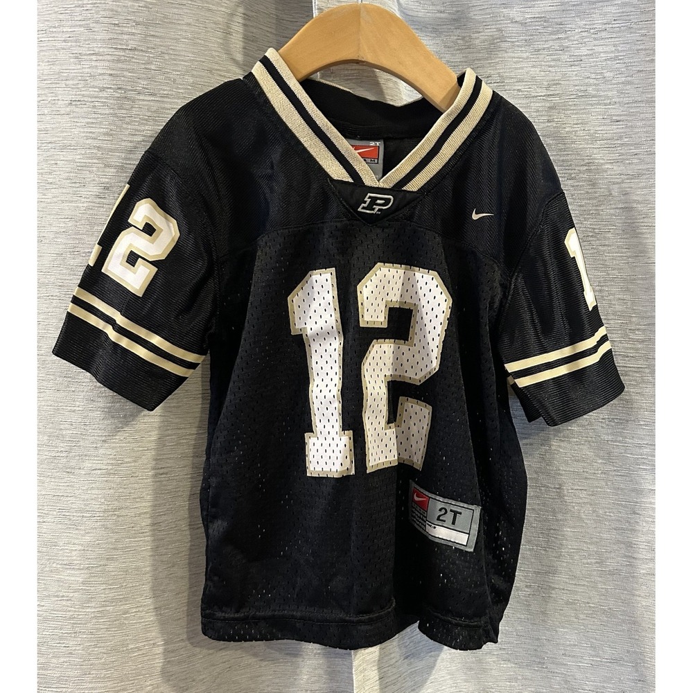 PURDUE BOILERMAKERS Football NIKE Black #12 Toddler Size 2T Jersey